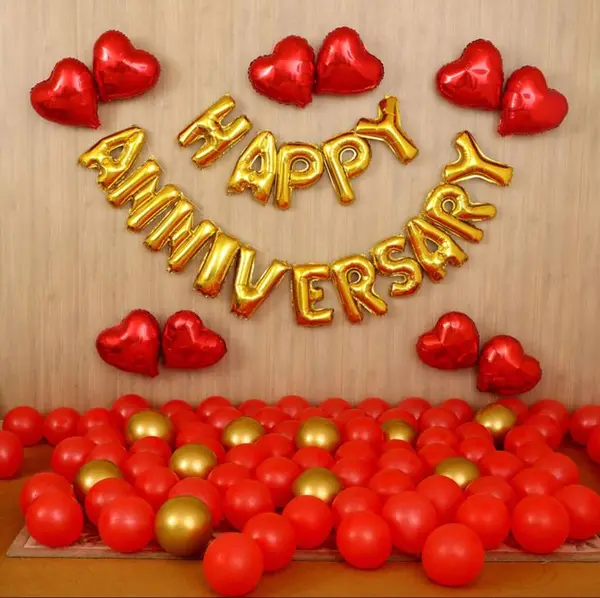 Simple Anniversary Hall Decor 