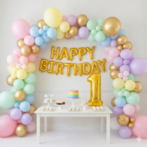 Elegant Birthday Wall Decoration 