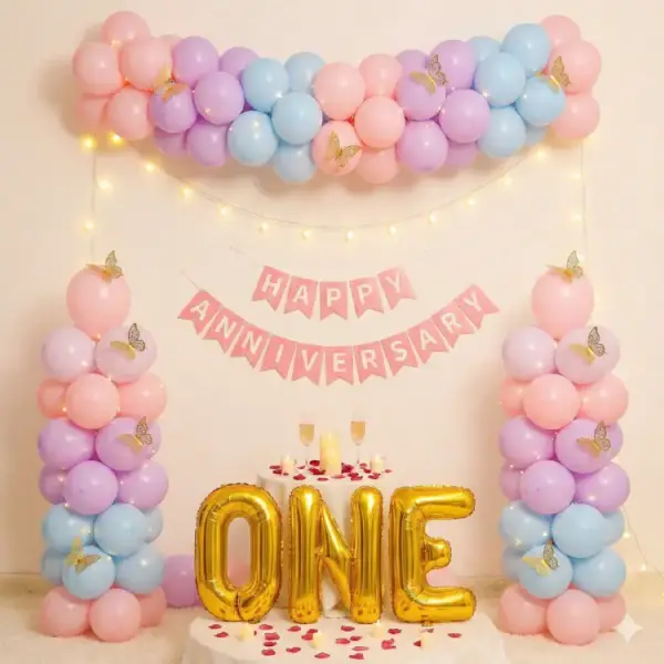 Anniversary Balloon Arch Decor