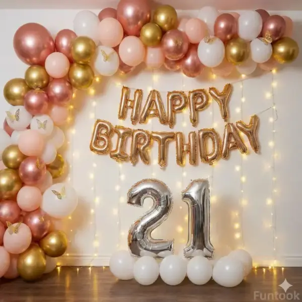 Elegant Birthday Arch Decor