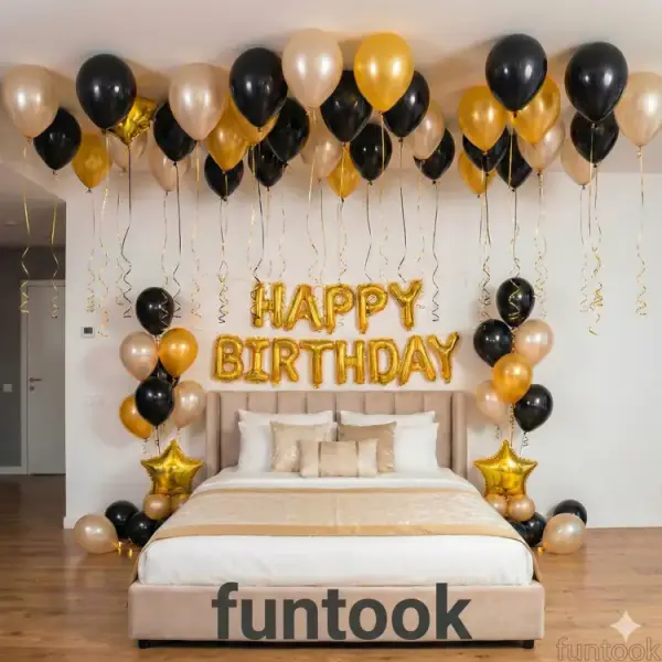 Surprise Birthday Room Decoration