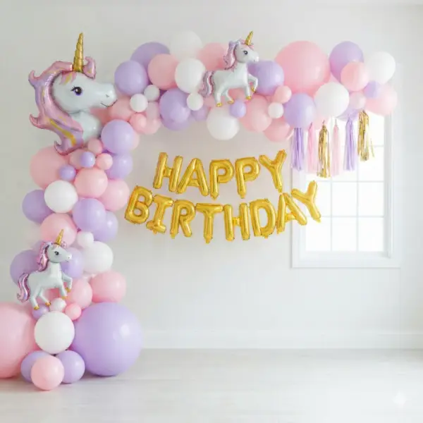 Theme Unicorn Kids Birthday Decor