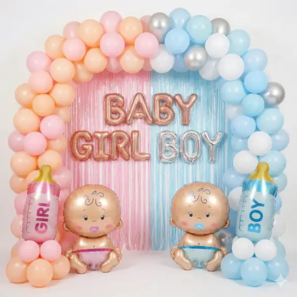 Simple Balloon Arch for Baby Shower