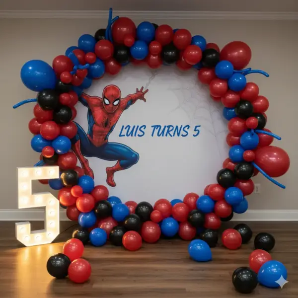Superhero Spiderman Birthday Decor