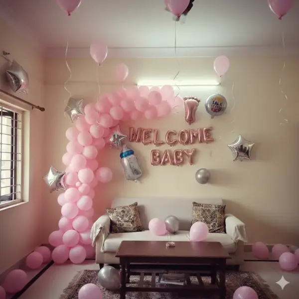 Welcome Girl Balloon Arch Decoration