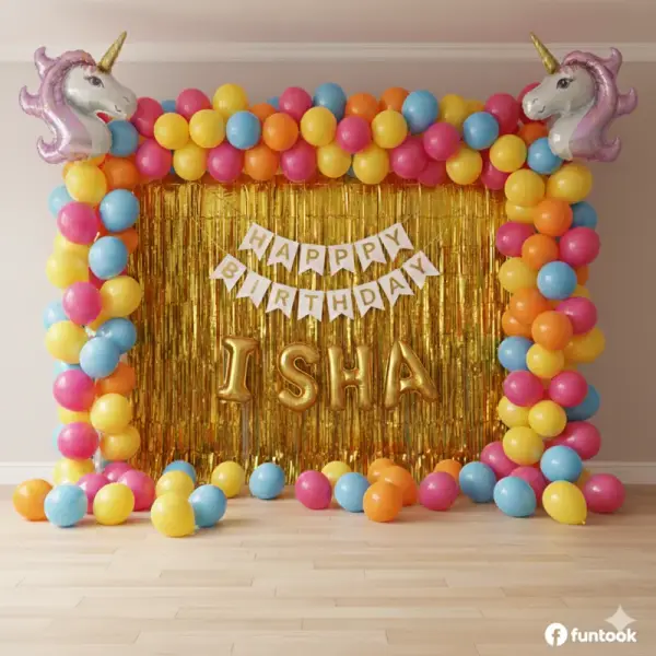 Colour Pop Birthday Decoration