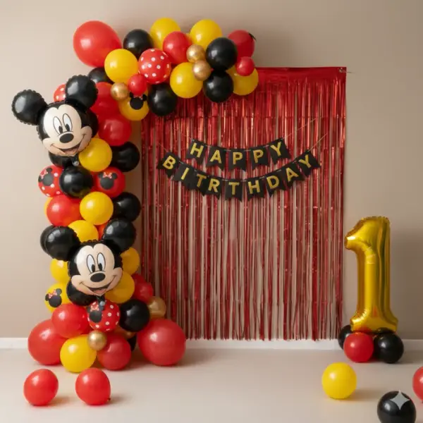  Mickey Theme Birthday Decoration