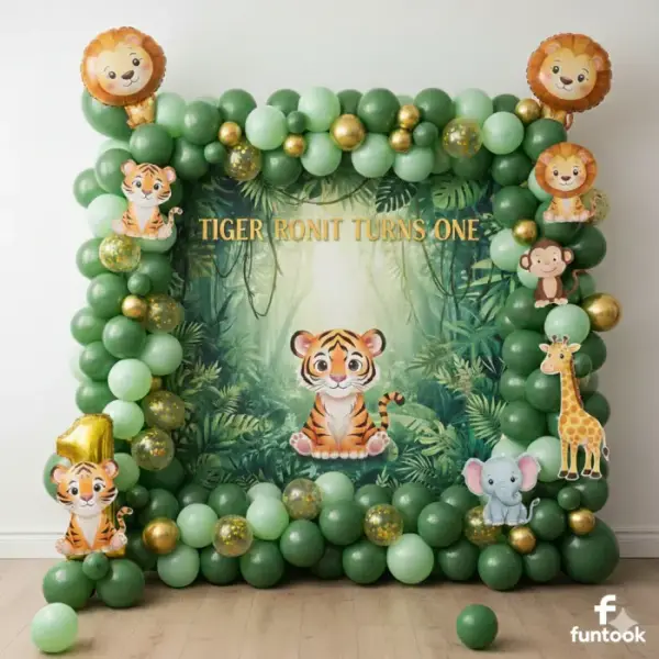 Jungle Theme Backdrop Decoration