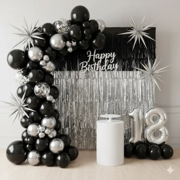 Metallic Birthday Decoration Home 