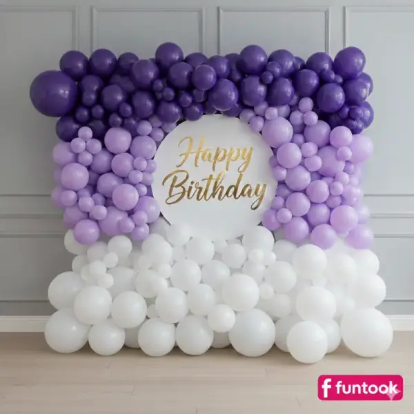 Balloon Wall Birthday Backdrop