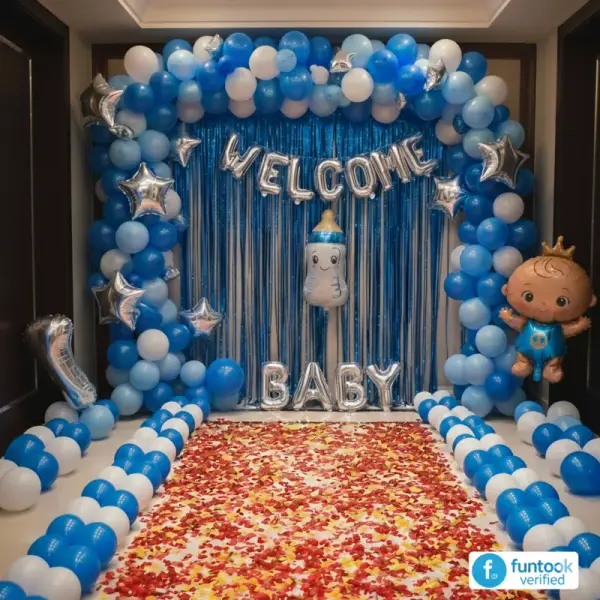 Joyful Baby Boy Welcome Decoration