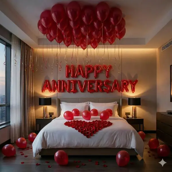 Love Anniversary Room Decor 
