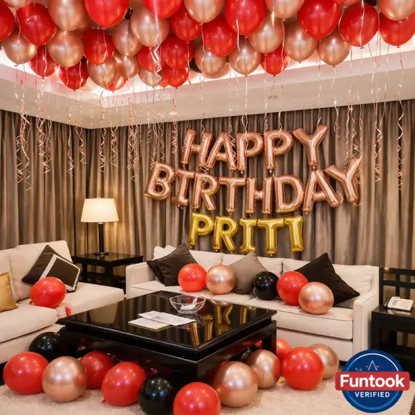 Room Birthday Balloon Decoration