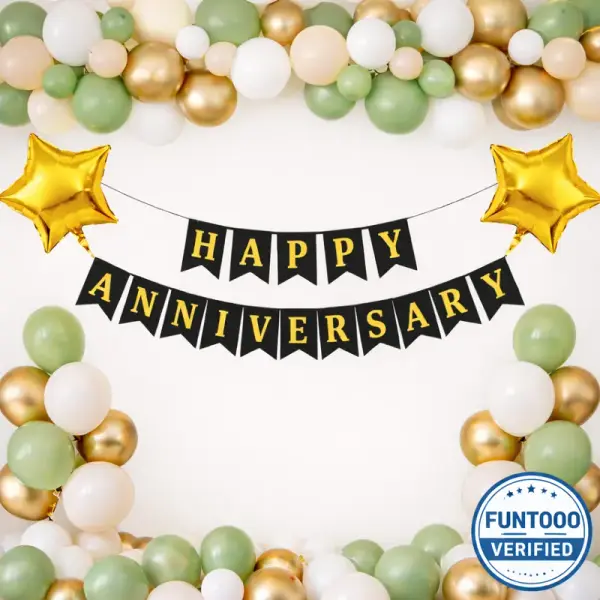Balloon Decoration for anniversary in Room
