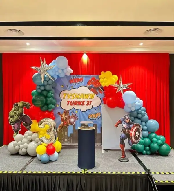 Premium Superhero Birthday Setup