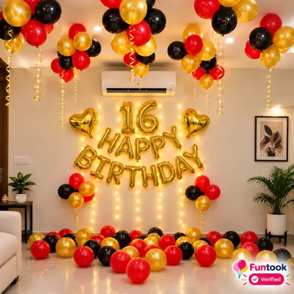 Royal Gold Birthday Decoration