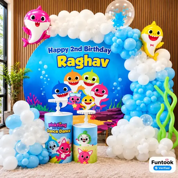 Baby Shark Theme Birthday Decor