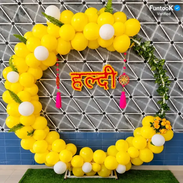 Traditional Haldi Balloon Ring