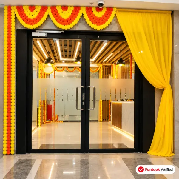 Floral Reception Desk Decoration for Office