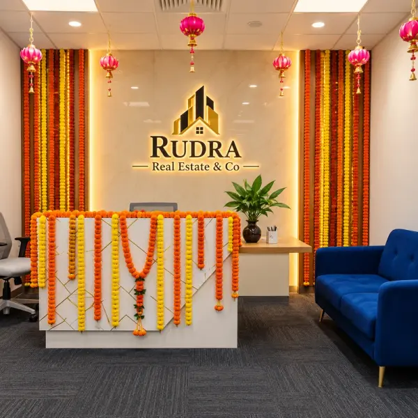 Corporate Reception Diwali Setup