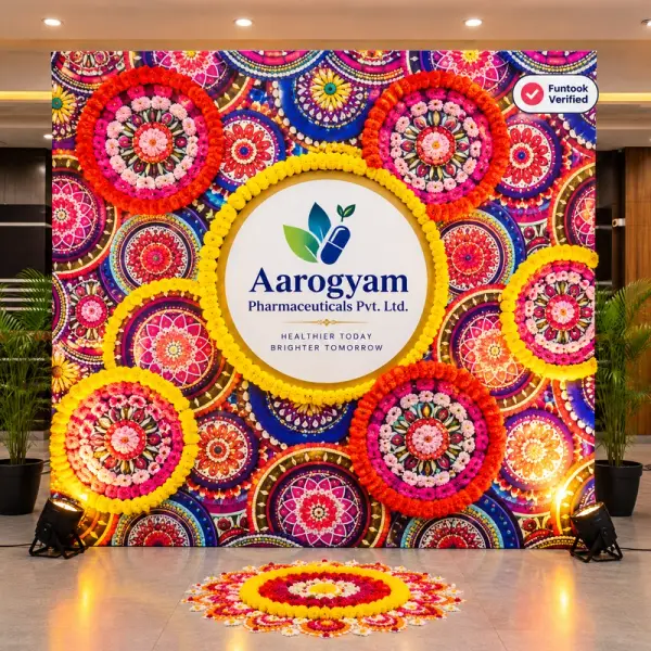 Diwali Backdrop For Corporate Office