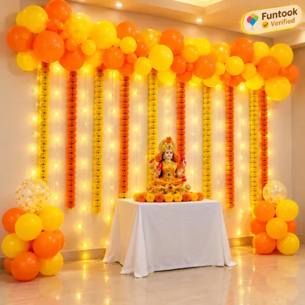 Laxmi Puja Decoration Home 
