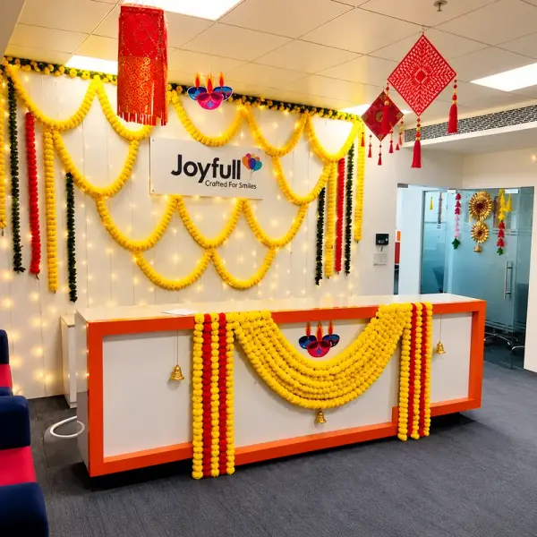 Diwali Office Reception Decor