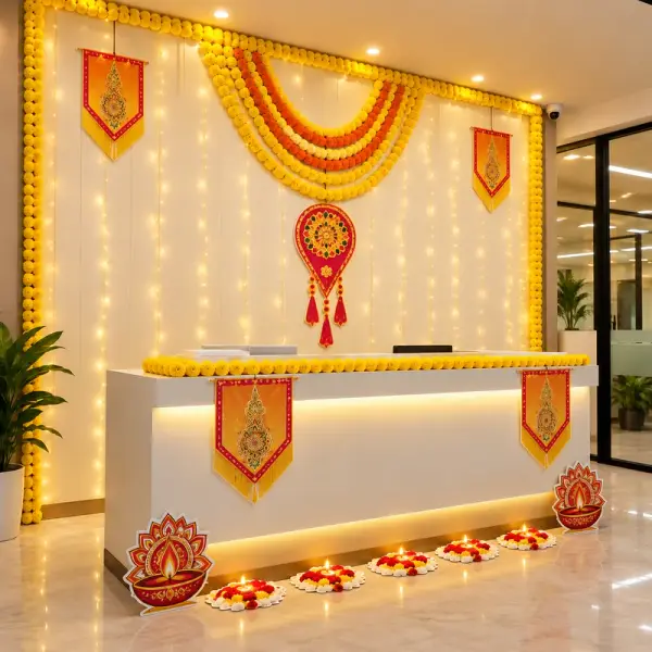 Diwali Festive Office Decor 