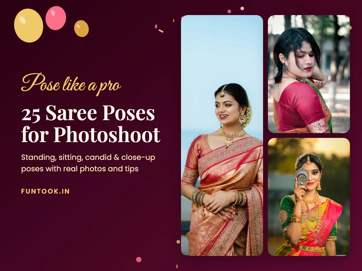 25 Saree Poses for Photoshoot: Easy Ideas with Real Photos & Tips