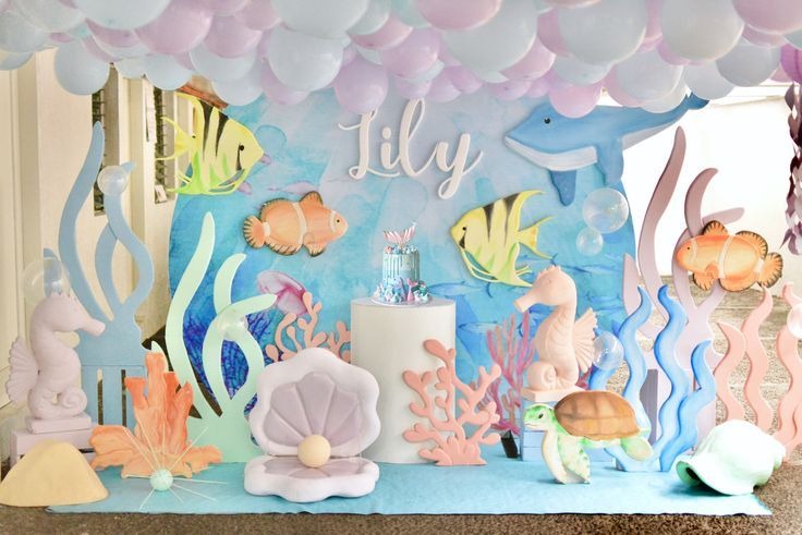 Theme of the Mermaid Under the Sea