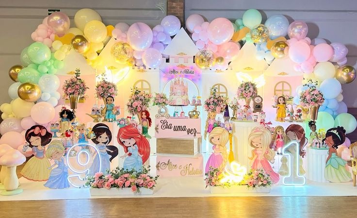 Setting up a Disney Princess Party