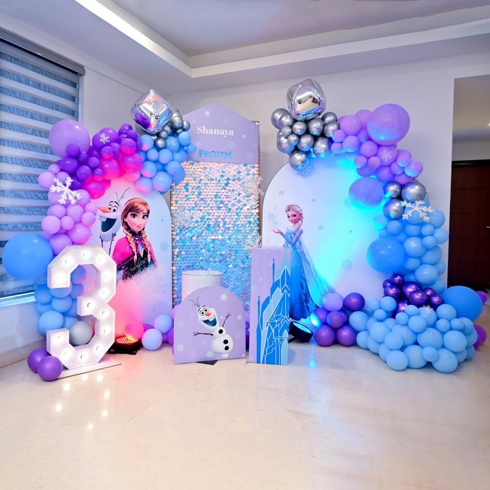 Birthday party with a Frozen theme