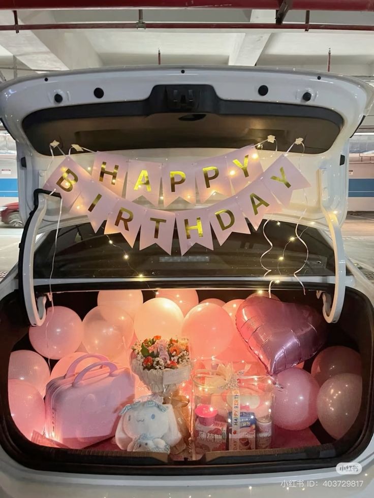 Turn Your Car Dikki into a Surprise Party with Balloon Decorations