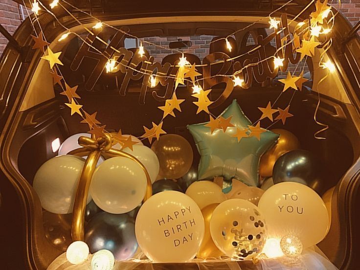 Turn Your Car Dikki into a Surprise Party with Balloon Decorations