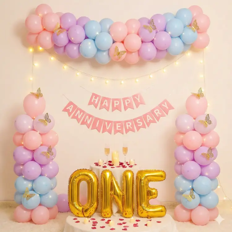 Anniversary Balloon Arch Decor