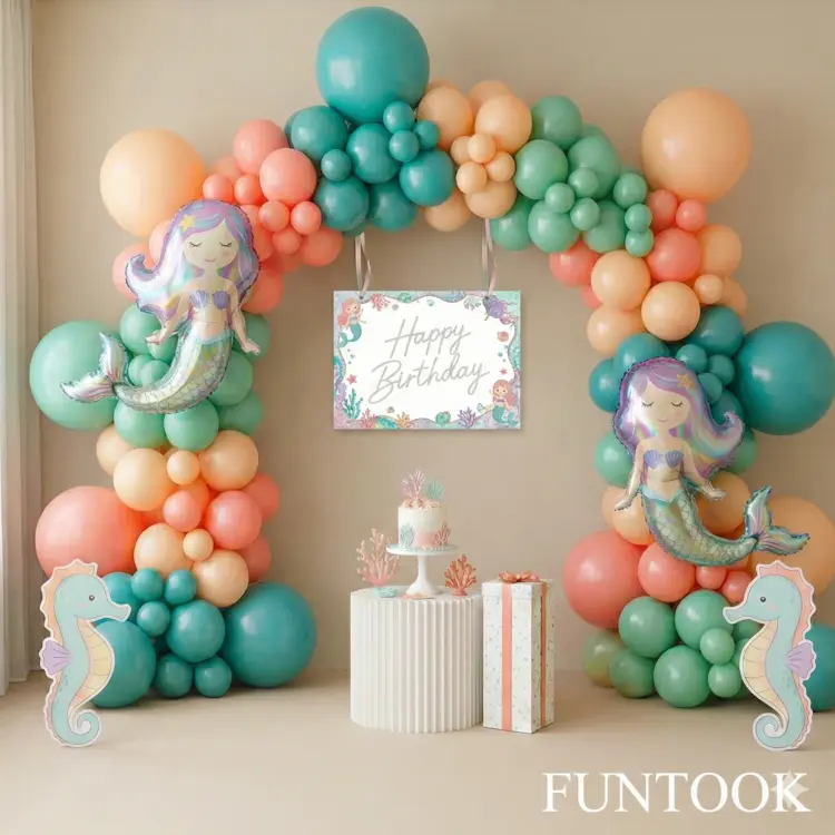 Mermaid Theme Birthday Decoration