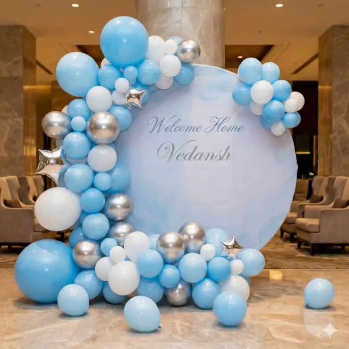 Welcome Baby Backdrop Decor 2