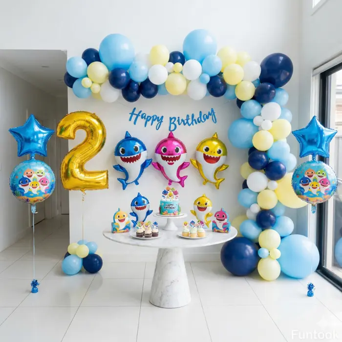 Theme Baby Shark Birthday Decor 2