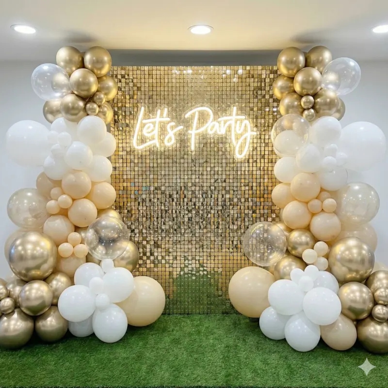 Premium Birthday Sequence Decor
