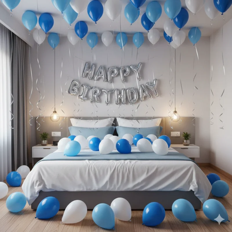 Simple Birthday Room Setup