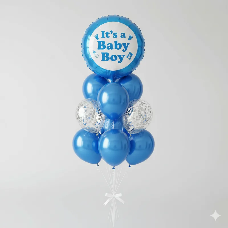 Its A Boy Balloon Bouqet