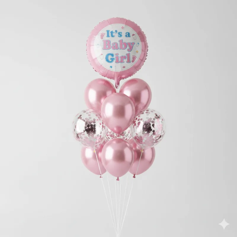 its A Girl Balloon Bouqet