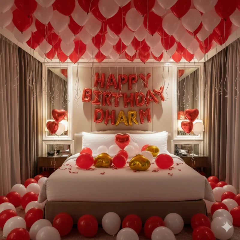 Surprise Room Decoration For Birthday