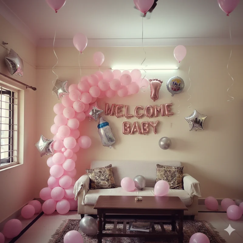Welcome Girl Balloon Arch Decoration 2