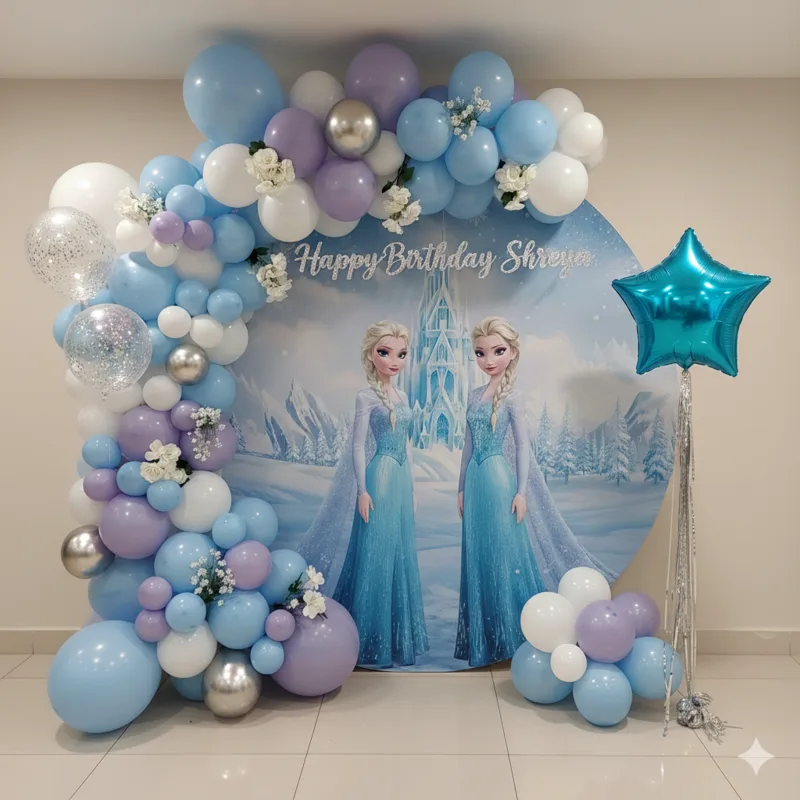 Frozen Princess Birthday Theme Decoration 2
