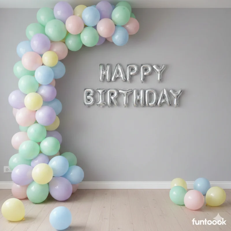 Simple Balloon Arch for Birthday