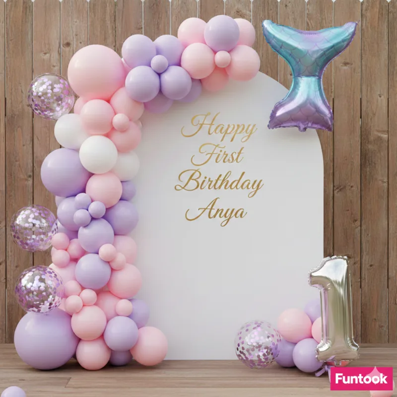 Theme Mermaid Birthday Decoration  2