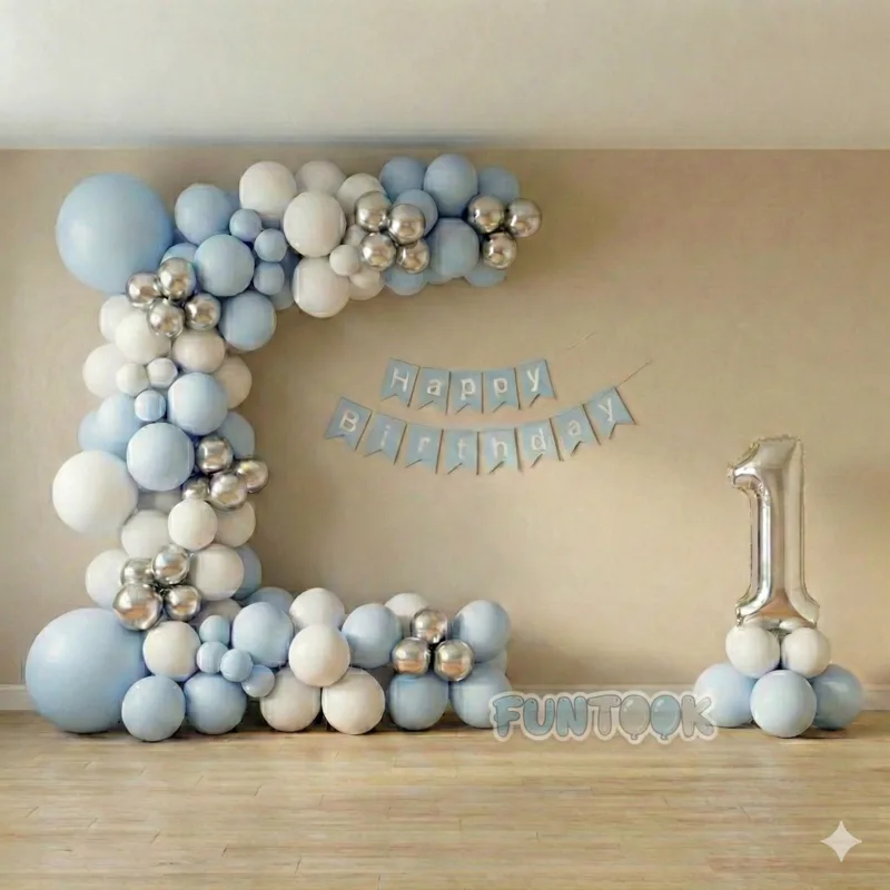 Blue Arch Balloon Decoration Home