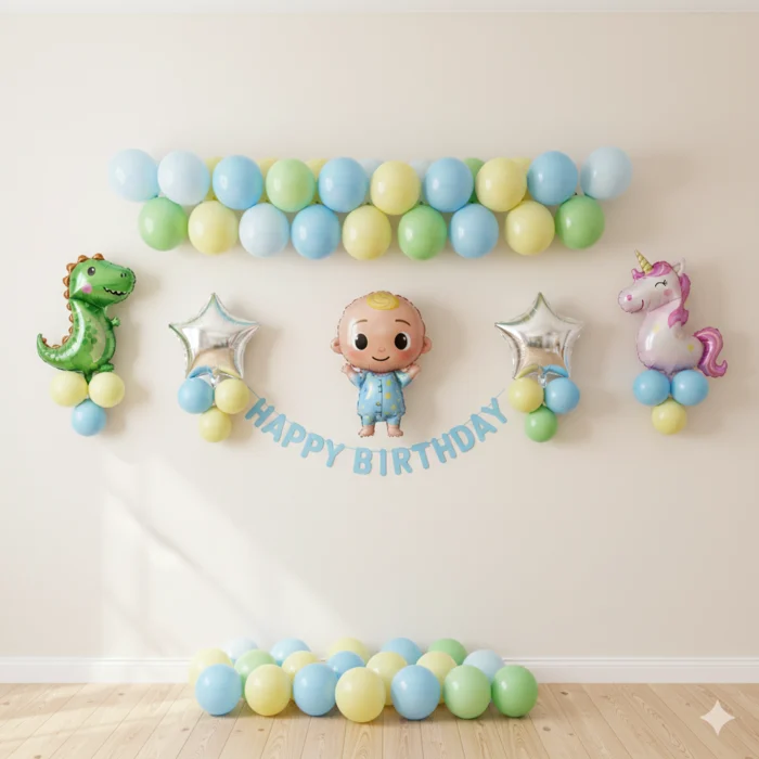 Cartoon Theme Birthday Decoration