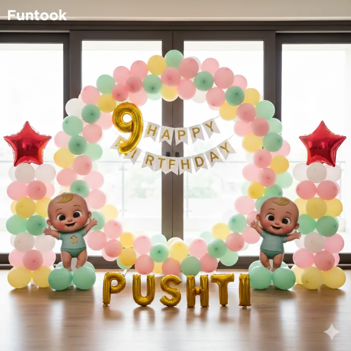 Ring Cocomelon Birthday Decoration